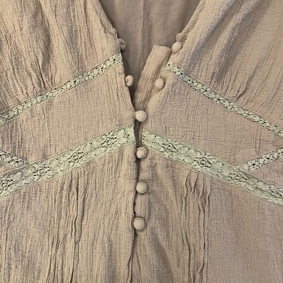 OLIVE GREEN ROMPER - SIZE SMALL - Picture 3 of 5